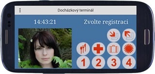 Mobilní klient - Docházkový terminál